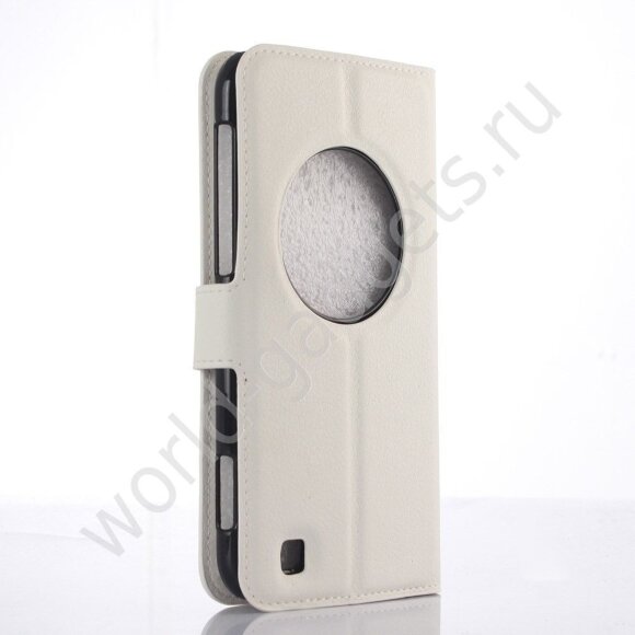 Чехол с визитницей для Asus Zenfone Zoom ZX551ML / ZX550ML (белый)