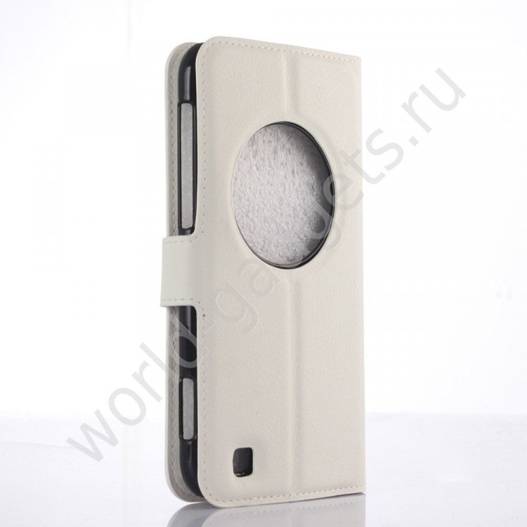 Чехол с визитницей для Asus Zenfone Zoom ZX551ML / ZX550ML (белый)