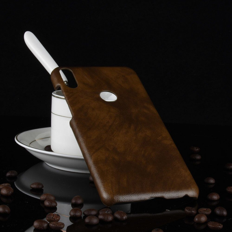 Чехол Litchi Texture для Asus Zenfone Max Pro (M1) ZB601KL / ZB602KL (коричневый)