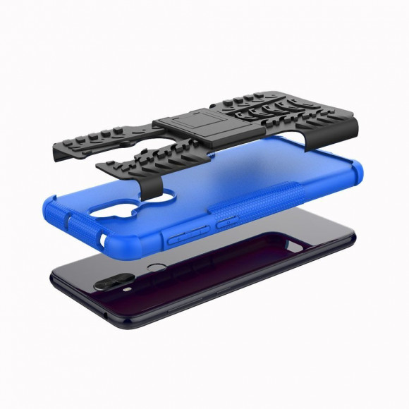 Чехол Hybrid Armor для Asus ZenFone 5 Lite ZC600KL (черный + фиолетовый)