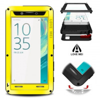 Гибридный чехол LOVE MEI для Sony Xperia X (желтый)