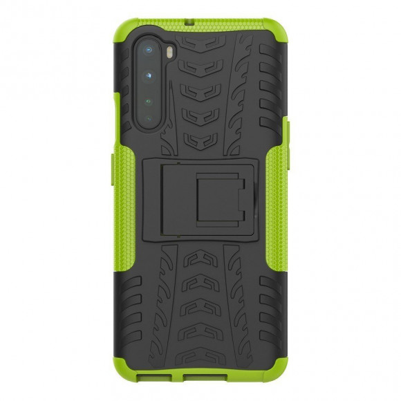 Чехол Hybrid Armor для OnePlus Nord (черный + зеленый) Чехол Hybrid Armor для OnePlus Nord (черный + зеленый)