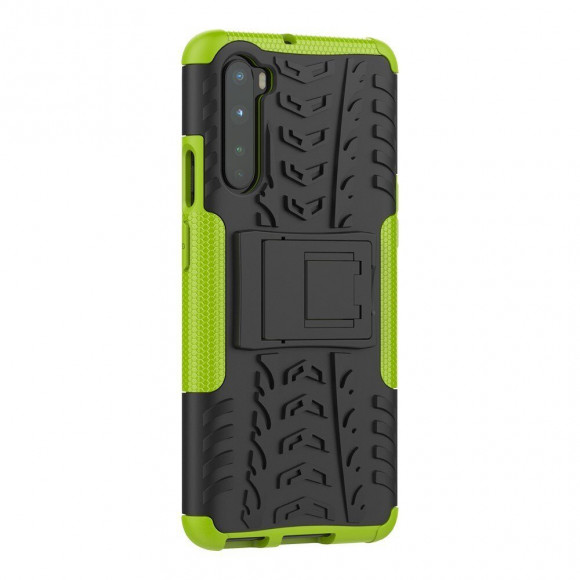 Чехол Hybrid Armor для OnePlus Nord (черный + зеленый) Чехол Hybrid Armor для OnePlus Nord (черный + зеленый)
