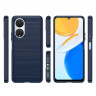 Чехол-накладка Carbon Fibre для Honor X7 (темно-синий)