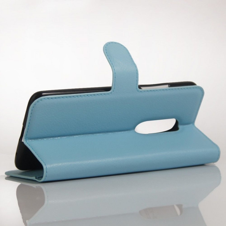 Чехол с визитницей для ZTE Axon 7 (голубой)