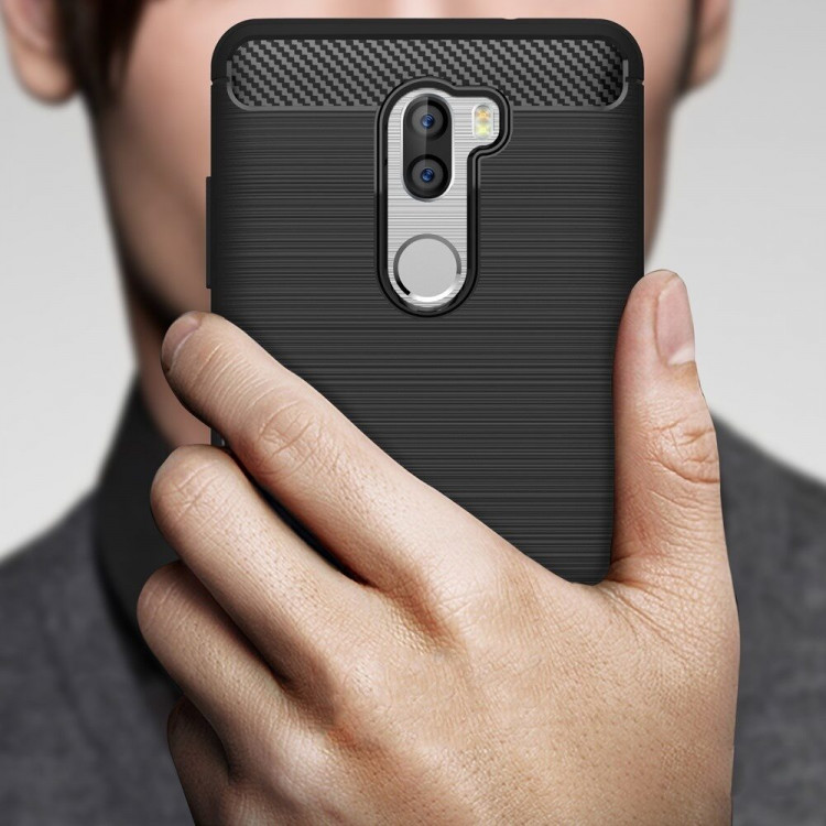 Чехол-накладка Carbon Fibre для Xiaomi Mi5S Plus (серый)