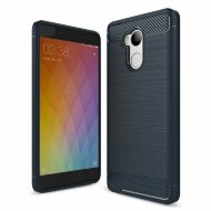 Чехол Carbon Fibre для Xiaomi Redmi 4 Pro / 4 Prime (темно-синий)
