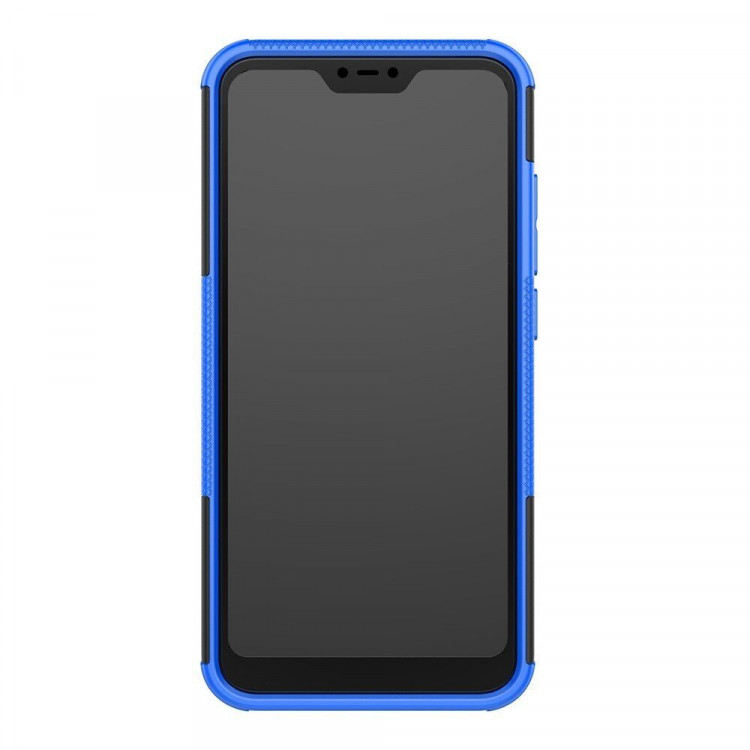 Чехол Hybrid Armor для Xiaomi Mi A2 Lite / Redmi 6 Pro (черный + голубой)