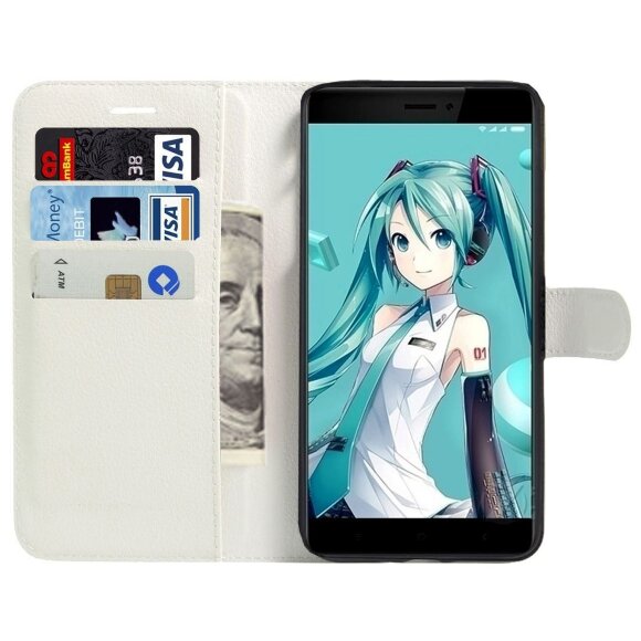 Чехол с визитницей для Xiaomi Redmi Note 4X (белый)