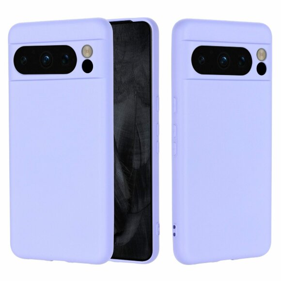 Силиконовый чехол Mobile Shell для Google Pixel 8 Pro (фиолетовый)