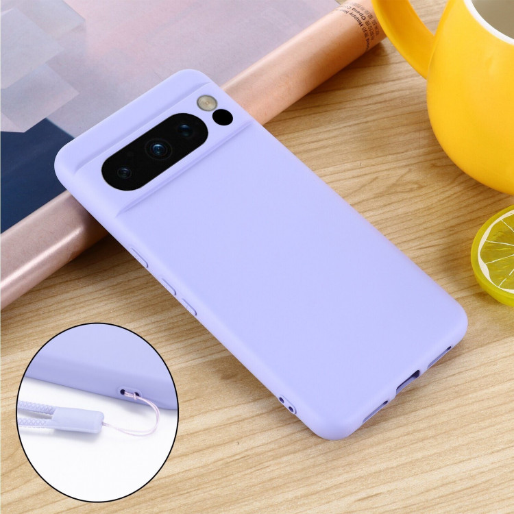 Силиконовый чехол Mobile Shell для Google Pixel 8 Pro (фиолетовый)