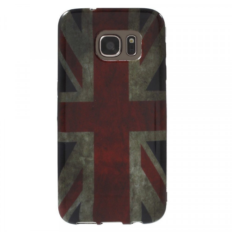 Чехол для Samsung Galaxy S7 (Винтажный флаг Великобритании)