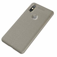 Чехол-накладка Litchi Grain для Xiaomi Mi Mix 2s (серый) Чехол-накладка Litchi Grain для Xiaomi Mi Mix 2s (серый)