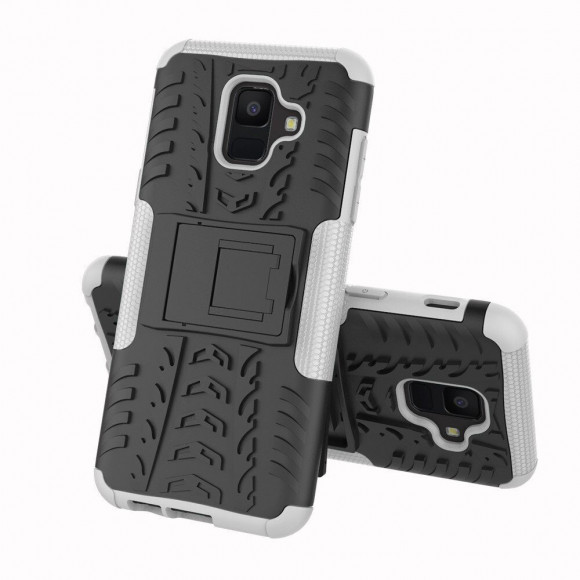 Чехол Hybrid Armor для Samsung Galaxy A6 (черный + белый)