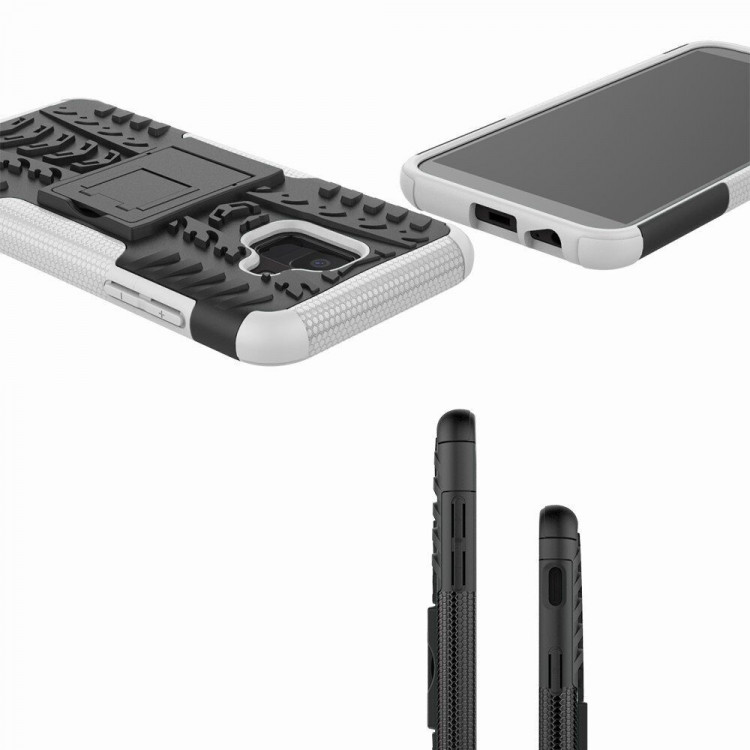 Чехол Hybrid Armor для Samsung Galaxy A6 (черный + белый)