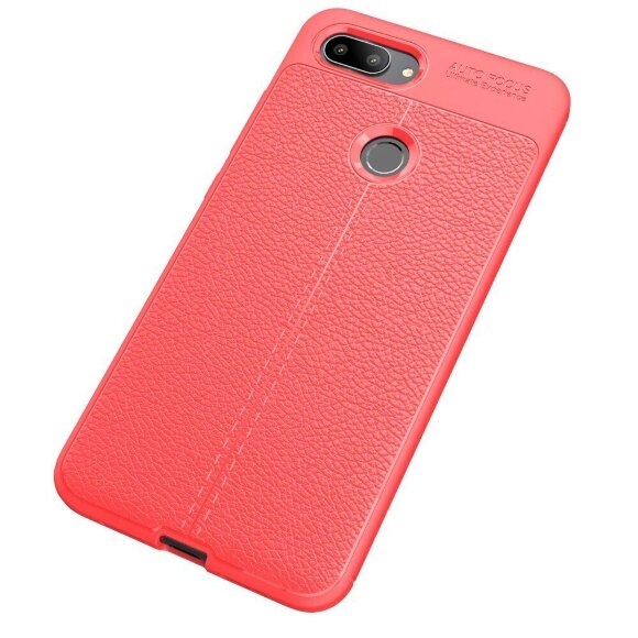 Чехол-накладка Litchi Grain для Xiaomi Mi 8 Lite (красный) Чехол-накладка Litchi Grain для Xiaomi Mi 8 Lite (красный)