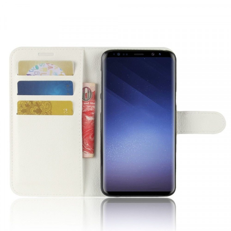 Чехол с визитницей для Samsung Galaxy S9 (белый)