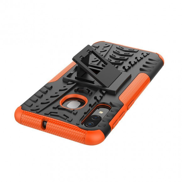 Чехол Hybrid Armor для Samsung Galaxy A30 / Galaxy A20 (черный + оранжевый) Чехол Hybrid Armor для Samsung Galaxy A30 / Galaxy A20 (черный + оранжевый)