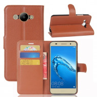 Чехол с визитницей для Huawei Y3 2017 (коричневый) Чехол с визитницей для Huawei Y3 2017 (коричневый)