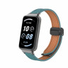 Кожаный ремешок с магнитной застежкой для Honor Band 9 (сине-зеленый)