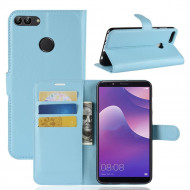 Чехол с визитницей для Huawei Y9 (2018) / Enjoy 8 Plus (голубой) Чехол с визитницей для Huawei Y9 (2018) / Enjoy 8 Plus (голубой)