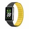 Ремешок для Samsung Galaxy Fit 3 Magnetic Silicone (черный, желтый)