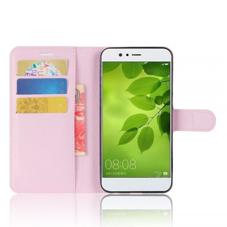 Чехол с визитницей для Huawei Nova 2 Plus (розовый)