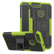 Чехол Hybrid Armor для Huawei P Smart / Enjoy 7S (черный + зеленый) Чехол Hybrid Armor для Huawei P Smart / Enjoy 7S (черный + зеленый)