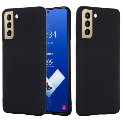 Силиконовый чехол Mobile Shell для Samsung Galaxy S21 FE (черный)