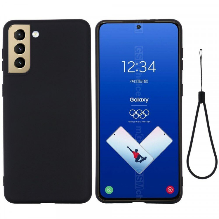 Силиконовый чехол Mobile Shell для Samsung Galaxy S21 FE (черный)