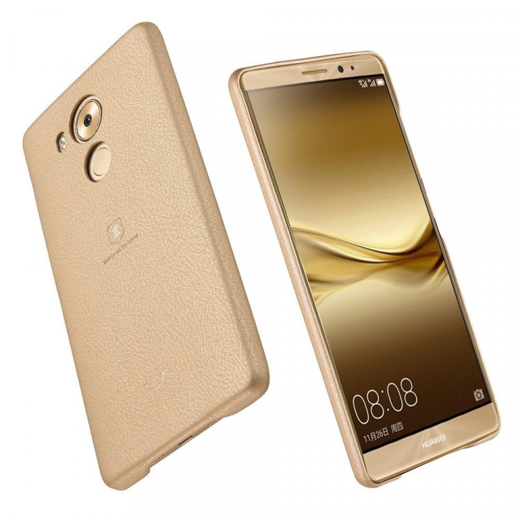 Кожаная накладка LENUO для Huawei Mate 8 (золотой)