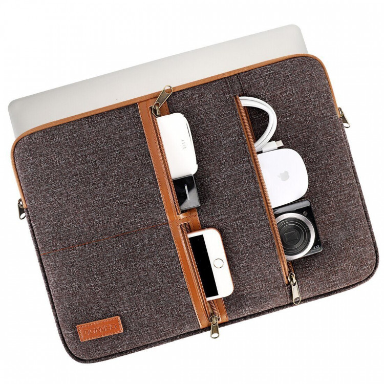 Тканевый чехол DOMISO для ноутбука и Macbook 13,3 дюйма (LP11 коричневый)