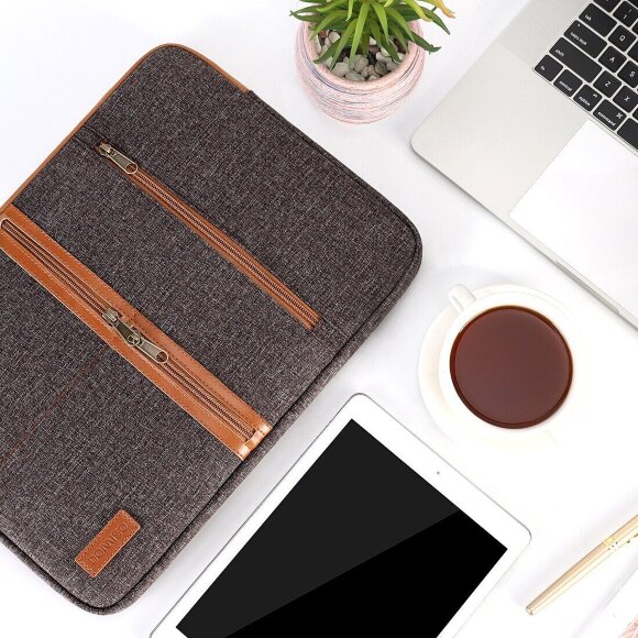 Тканевый чехол DOMISO для ноутбука и Macbook 13,3 дюйма (LP11 коричневый)