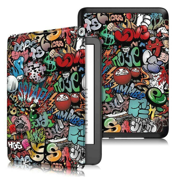 Чехол Smart Case для Amazon Kindle Paperwhite 2021, 11th Generation, 6,8 дюйма (Graffiti)