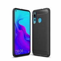 Чехол-накладка Carbon Fibre для Huawei nova 4 (черный)