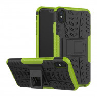 Чехол Hybrid Armor для iPhone XS Max (черный + зеленый) Чехол Hybrid Armor для iPhone XS Max (черный + зеленый)
