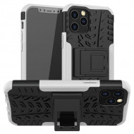 Чехол Hybrid Armor для iPhone 12 / iPhone 12 Pro (черный + белый) Чехол Hybrid Armor для iPhone 12 / iPhone 12 Pro (черный + белый)