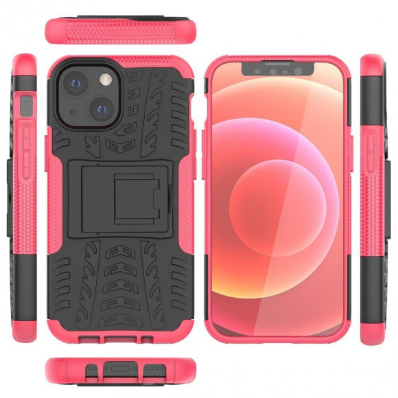 Чехол Hybrid Armor для iPhone 13 mini (черный + розовый) Чехол Hybrid Armor для iPhone 13 mini (черный + розовый)
