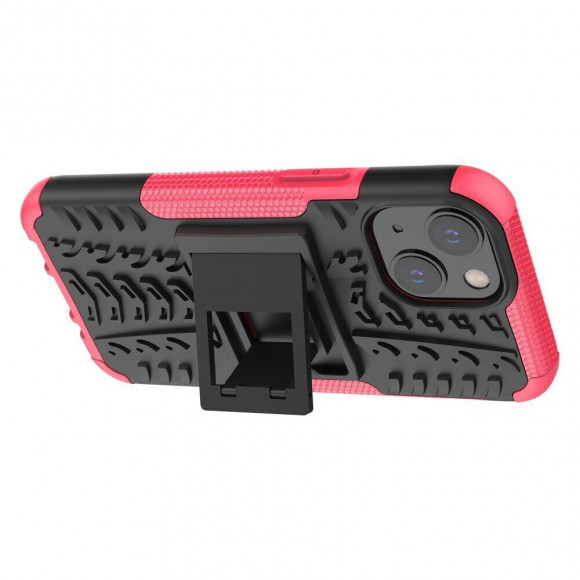 Чехол Hybrid Armor для iPhone 13 mini (черный + розовый) Чехол Hybrid Armor для iPhone 13 mini (черный + розовый)
