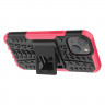 Чехол Hybrid Armor для iPhone 13 mini (черный + розовый)