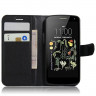 Чехол с визитницей для LG K5 X220DS  (черный)