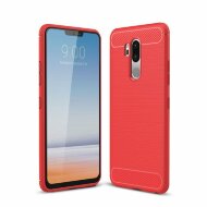 Чехол-накладка Carbon Fibre для LG G7 ThinQ / LG G7 (красный) Чехол-накладка Carbon Fibre для LG G7 ThinQ / LG G7 (красный)