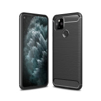 Чехол-накладка Carbon Fibre для Google Pixel 5 (черный)