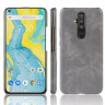 Кожаная накладка-чехол для Nokia X71 (серый)