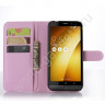 Чехол с визитницей для Asus Zenfone Zoom ZX551ML / ZX550ML (розовый)