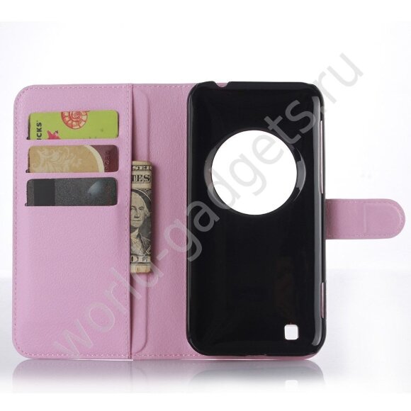 Чехол с визитницей для Asus Zenfone Zoom ZX551ML / ZX550ML (розовый) Чехол с визитницей для Asus Zenfone Zoom ZX551ML / ZX550ML (розовый)