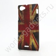 Пластиковый чехол Retro UK Flag для Sony Xperia J / ST26i