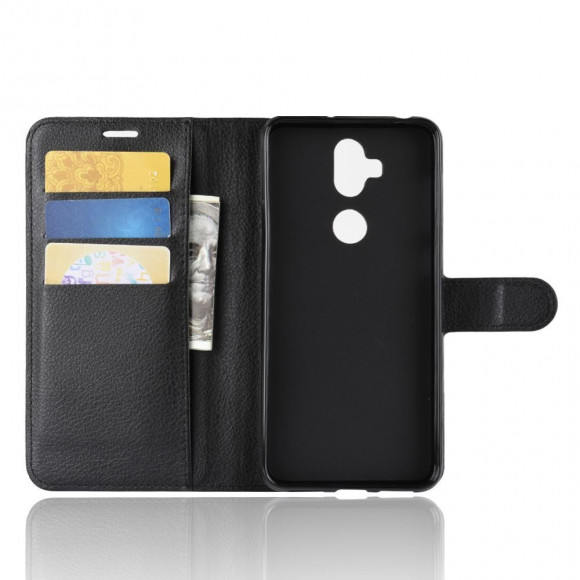 Чехол с визитницей для Asus ZenFone 5 Lite ZC600KL (черный) Чехол с визитницей для Asus ZenFone 5 Lite ZC600KL (черный)