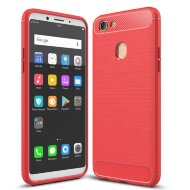 Чехол-накладка Carbon Fibre для OPPO F5 (красный)