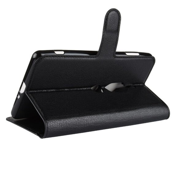 Чехол с визитницей для Sony Xperia XZ2 Premium (черный)